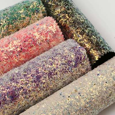 PU 반짝이 반짝이 글리터 원단 시트 청키 합성 가죽 (신발, 가방, 리본 공예, 모자용 인조 가죽)