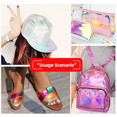 신발 활 공예용 PU 코팅 필름 글리터 원단, 소파 안감, 야외용 방수 스트레치 인조 가죽