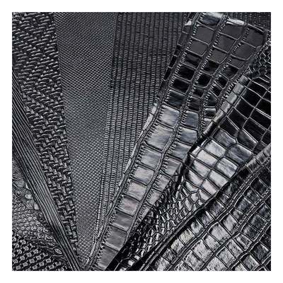 고광택 패턴 PVC 합성 가죽 동물 패턴 신발 가방 및 가방 인조 가죽 직물