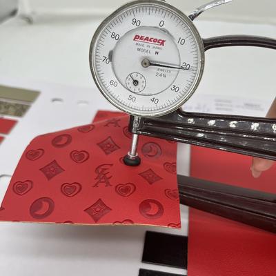 신발 가방 패키지 테이블 매트용 PU 압착 합성 가죽 합성 인조 가죽