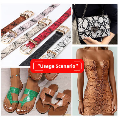 가방, 신발, 가구를 위한 24가지 색상 샘플, 0.8mm 두께, 137cm 폭의 PU 합성 가죽