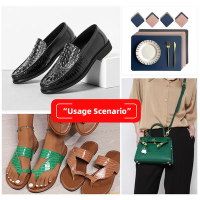 1.8mm 두께 크로코다일 곡물이 있는 PVC 가죽