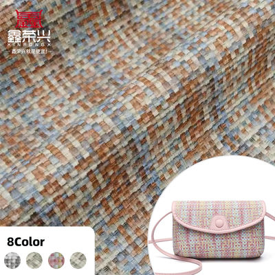 0.8mm 두께 137cm 폭 PVC 가죽 인조 가죽 원단 (5가지 색상 잔디 매트 프린팅)