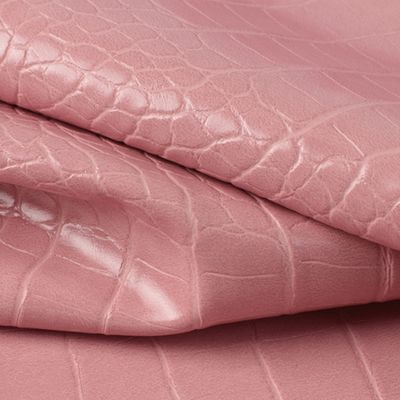 동물 패턴의 PVC 가죽 가짜 가죽 직물 137cm 너비와 두 번 닦은 뒷면