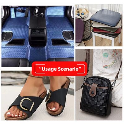 PVC 큰 사각형 곡물 패턴 인위 인위 가죽 직물 핸드백 의자 침대 신발 자동차 소파