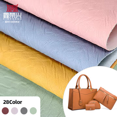 SEMI PU 생선 껍질 곡물 합성 가죽 가방 소파 의자 가방 신발 테이블 매트 장식 차 가짜 가죽 천