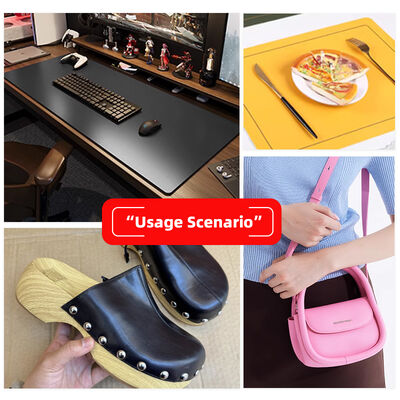 ECO 160cm 넓은 PVC 소피 패턴 이중 얼굴 다른 색상 인공 합성 가죽 신발 테이블 매트 및 가방 천