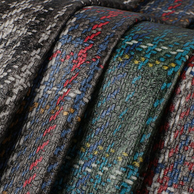 PVC 테크 천 인쇄 스코틀랜드 플레이드 넥타이 곡물 인공 합성 가죽 가방 소파 자동차 안전벨트 신발 가짜 가죽 천