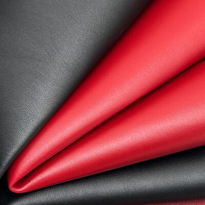 PVCラムグレインダブルフェイス合成人工皮革 伸縮性 防水素材 バッグ テーブルマット ベルト 装飾用 フェイク