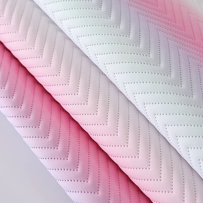 소파 장식 가방 포장 상자 비닐 인조 가죽 원단용 신상 그라데이션 컬러 프린트 PU 합성 인조 가죽