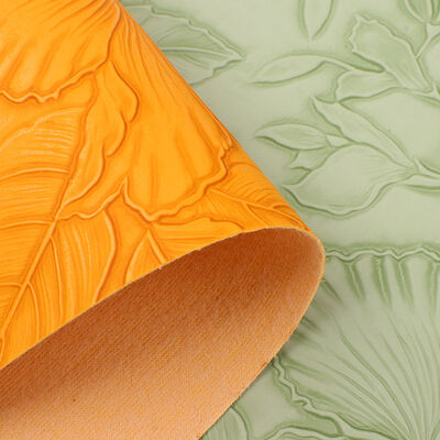 PVC 126 꽃 패턴 웅장한 스타일 인위 합성 가죽 가방용 플래시매트 신발 장식 패키지 가짜 가죽 천