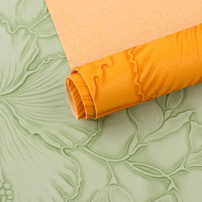 PVC 126 꽃 패턴 웅장한 스타일 인위 합성 가죽 가방용 플래시매트 신발 장식 패키지 가짜 가죽 천