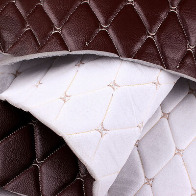 자동차 좌석 가구/백용용 Custom Quilted PVC Synthetic Leather 7.0mm Thick Embossed Embossed Stretchy Polyurethane Foam
