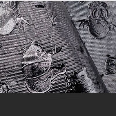 소매 PVC 하이라이트 045 # 판다 곡물 패턴 인공 합성 가죽 지갑 상자 신발 노트북 천