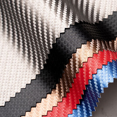 의류, 휴대폰 케이스, 슬리브, 박스용 방수 신축성 PU 카본 파이버 합성 가죽 - 내구성 있는 인조 가죽 공예 의류