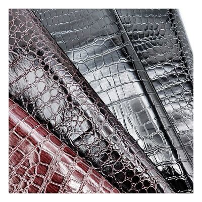 고광택 석재 패턴 PVC 인조 가죽 동물 패턴 신발 가방 및 가방 인조 가죽 원단