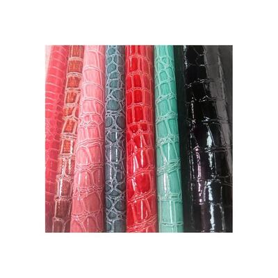 고광택 석재 패턴 PVC 인조 가죽 동물 패턴 신발 가방 및 가방 인조 가죽 원단