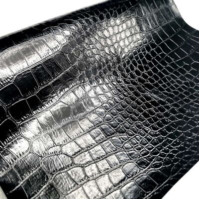 Highlight crocodile  Pvc Synthetic Leather Animal Pattern Shoes Bags and Boxs Cheap Price Faux Leather Fabric