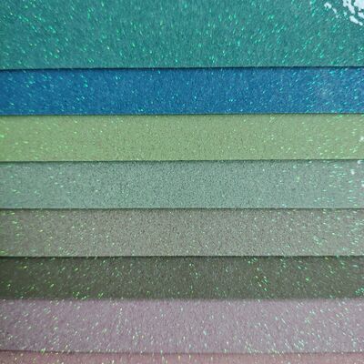 Laser Macaron Holographic Leather with Mesh Backing