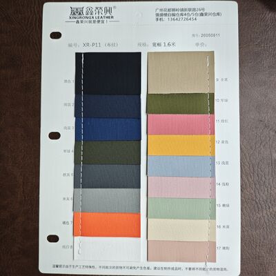 0.7mm 직물 질감 합성 가죽 PVC 가죽 롤 가방 가구 자동차 인테리어 너비 1.6m