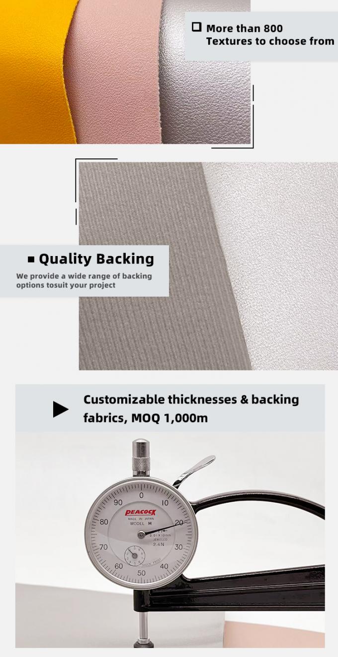 1.3mm PVC 711 나파 그레인 인조 가죽 가방, 테이블 매트, 신발, 지갑, 장식, 벨트 인조 가죽 5