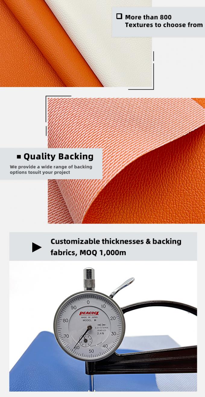 공장 소매 PVC 0.6mm 리치 텍스처 가짜 가죽 자동차 좌석 가방 발 장식용 인위 합성 가죽 5