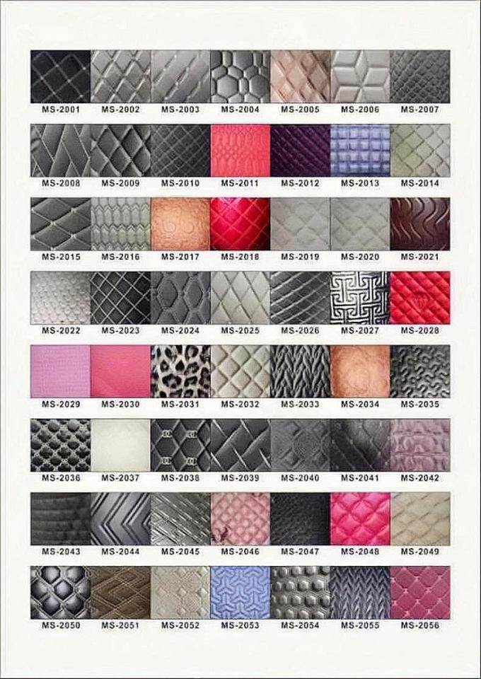 맞춤형 PVC 자수 퀼팅 합성 가죽 6.0mm 폴리우레탄 폼 자동차 시트 커버 소파 인조 가죽 원단 5