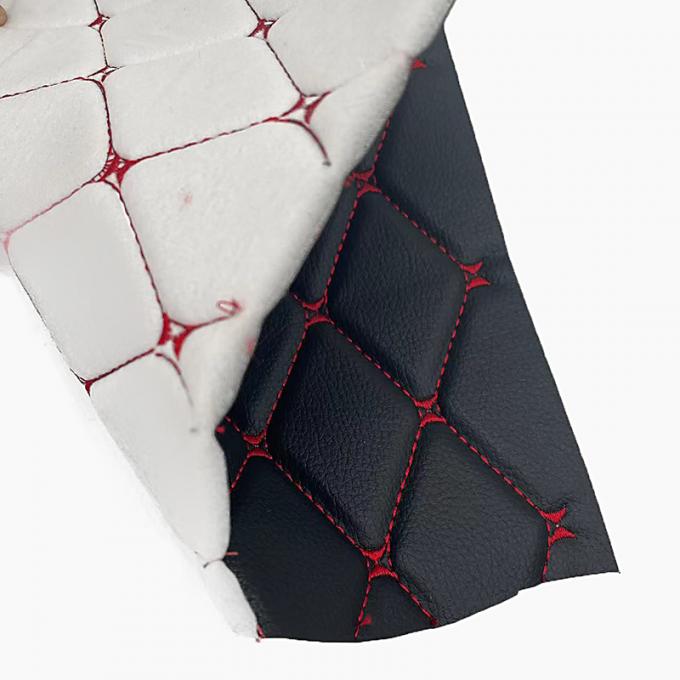 맞춤형 PVC 자수 퀼팅 합성 가죽 6.0mm 폴리우레탄 폼 자동차 시트 커버 소파 인조 가죽 원단 8