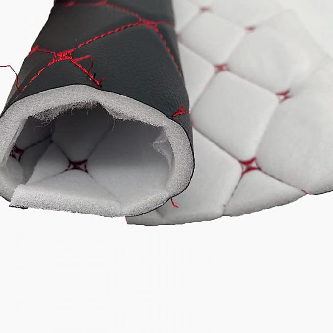 맞춤형 PVC 자수 퀼팅 합성 가죽 6.0mm 폴리우레탄 폼 자동차 시트 커버 소파 인조 가죽 원단 9