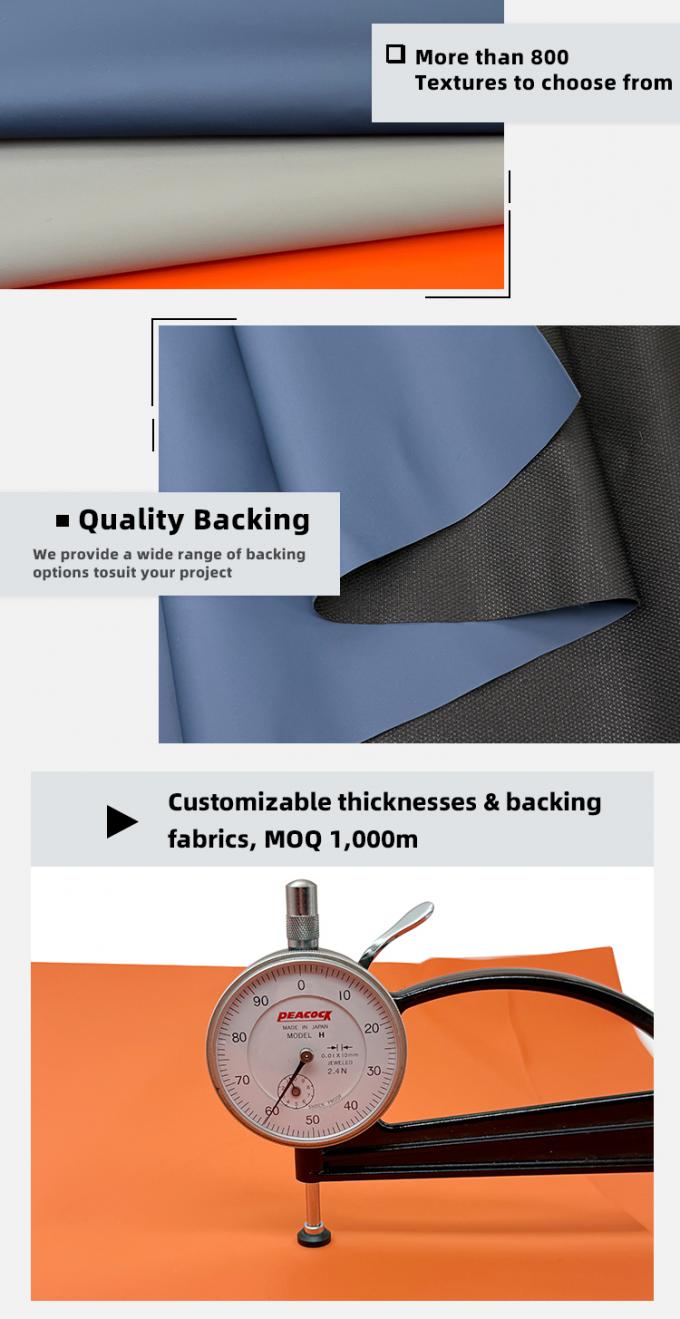 160cm PVC 합성 가짜 가죽 소재 부드러운 매트 텍스처형 엠보스 스트레치 소파 신발 자동차 좌석 가루 의자 5