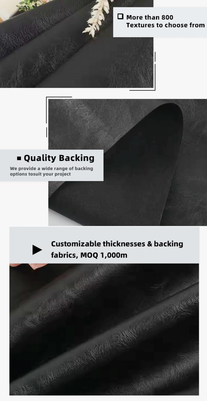 도매 듀얼 브러쉬 백 PVC 다양한 엠보스 패턴 인위 합성 가죽 가방 소파 가짜 가죽 재료 5