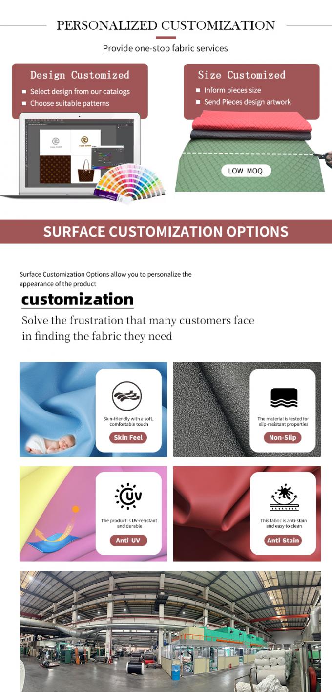 1.4mm PVC 코끼리 질감 가방 지갑 가구 용품 소파 가짜 가죽 재료 7