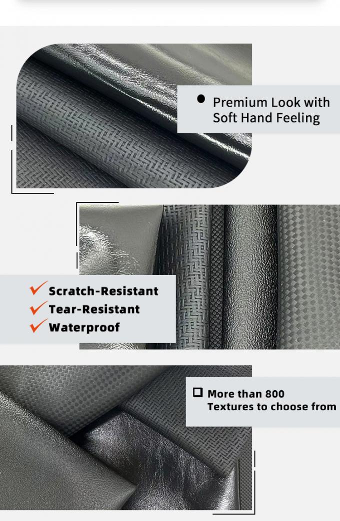 PVC 인조 가죽 140cm 폭 가구 내마모성 가죽 6