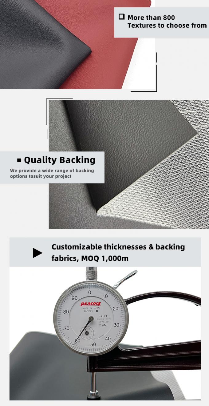 PVC 나파 엠보싱 인조 가죽 방수 내마모성 54인치 너비 5