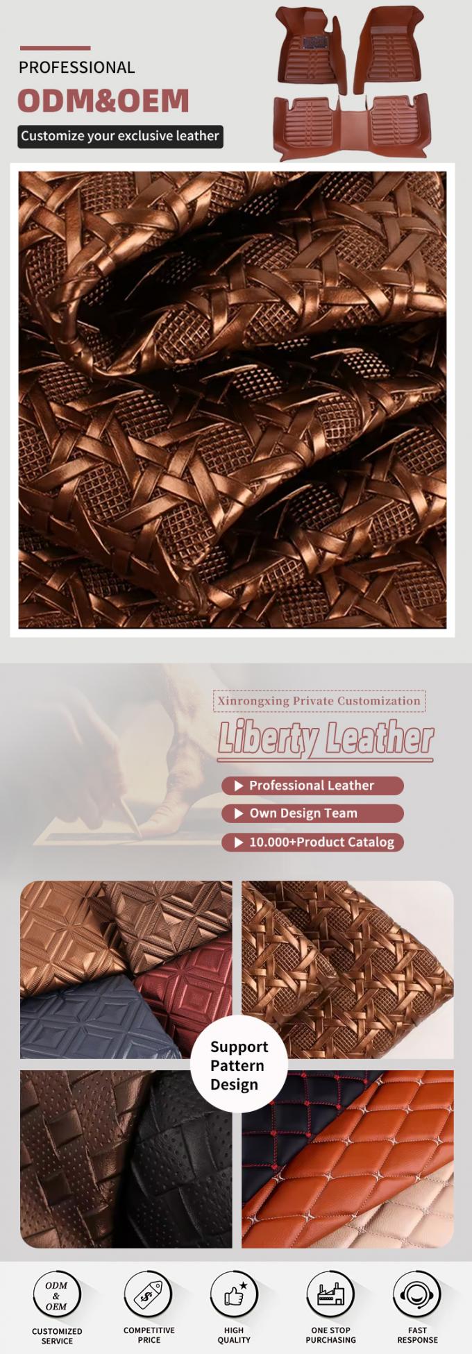 자동차 좌석 및 가구용 PVC 선형 합성 가죽 직물 4