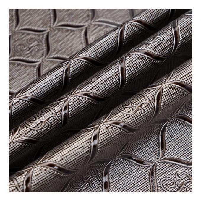 포트 도매 PVC 밝은 기하학적 패턴 인공 합성 가죽 포장 지갑 상자 노트북 가짜 가죽 천 14