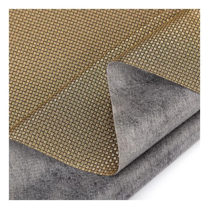 PVC 금속 펄 라이트 컬러 소형 직조 패턴 인조 합성 포장 지갑 상자 신발 노트북 인조 가죽 직물 15