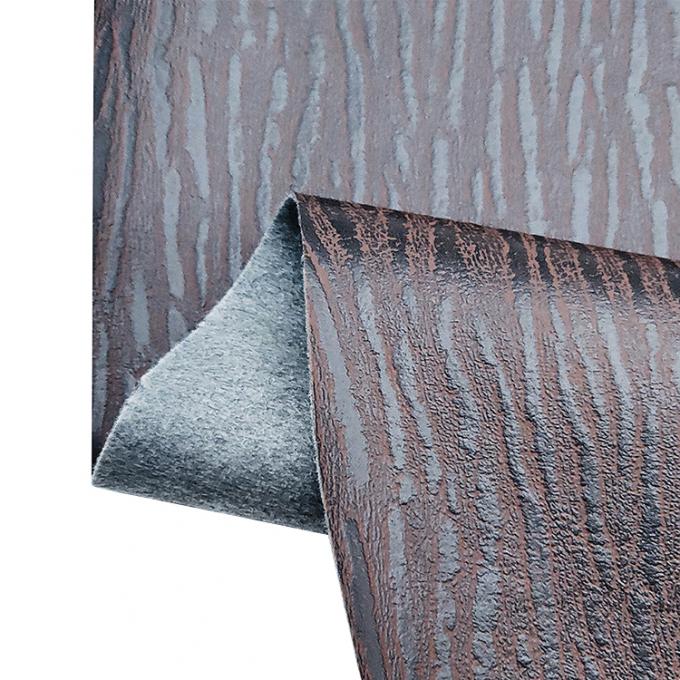 도매 PVC 스트라이프 가죽 인조 합성 가죽 나무 인쇄 포장 지갑 상자 신발 노트북 인조 가죽 원단 6