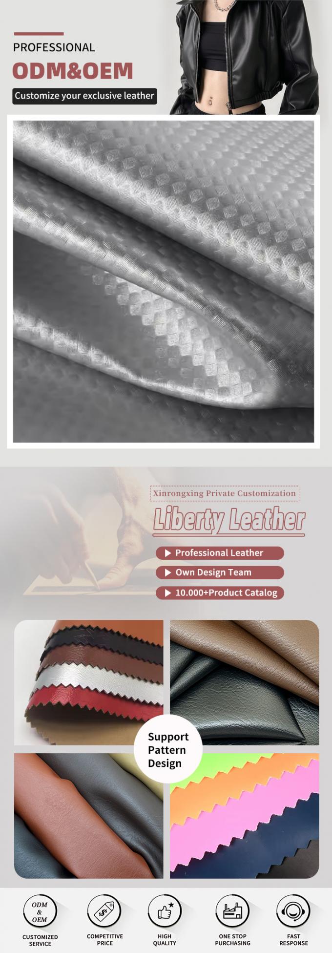 의류 가방 이어폰 슬리브 박스용 탄성 PU 탄소 섬유 빨대 매트 곡물 인조 가죽 4