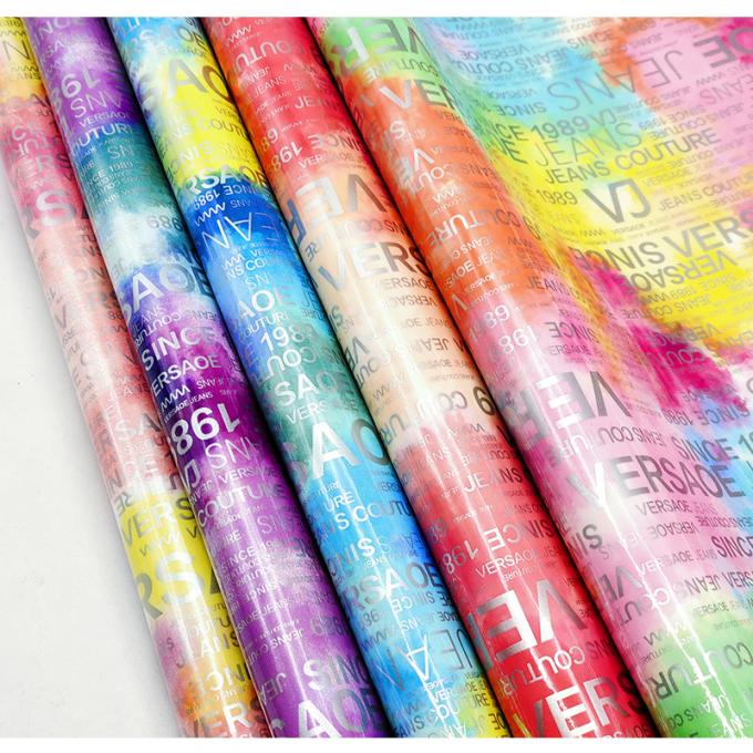 PU 레인보우 레터 프린트 매거진 디자인 합성 가죽 방수 인조 가죽 가방 수하물 화장품 가구/소파용 8