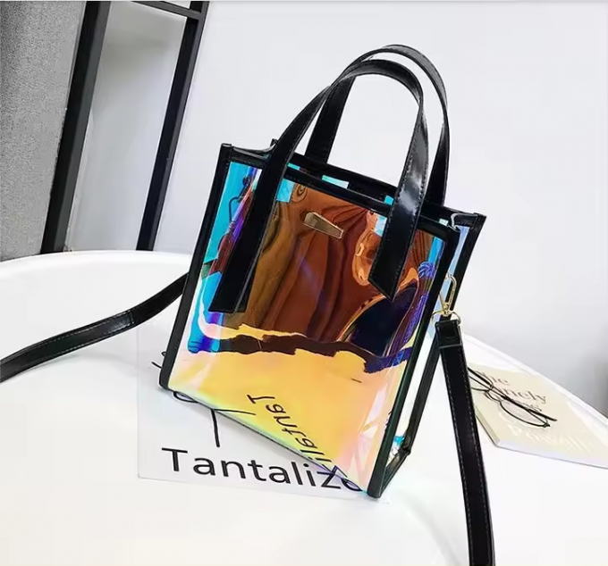 PU 레인보우 레터 프린트 매거진 디자인 합성 가죽 방수 인조 가죽 가방 수하물 화장품 가구/소파용 14