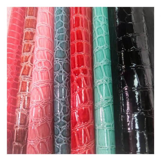고광택 석재 패턴 PVC 인조 가죽 동물 패턴 신발 가방 및 가방 인조 가죽 원단 8